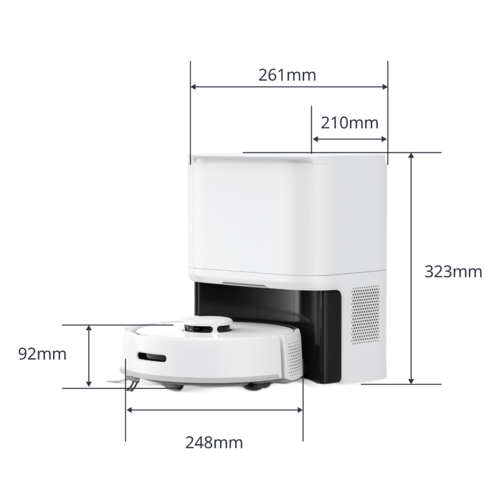 SwitchBot 掃地機K10+ 尺寸圖