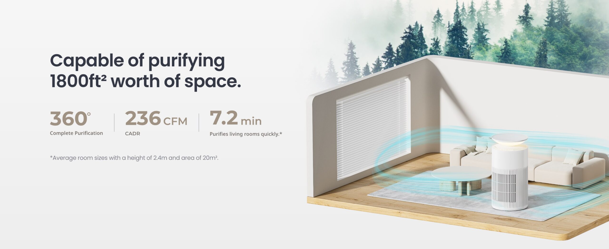 SwitchBot 空氣清淨機 Air Purifier 強勁淨化力，隨時隨地呼吸新鮮空氣