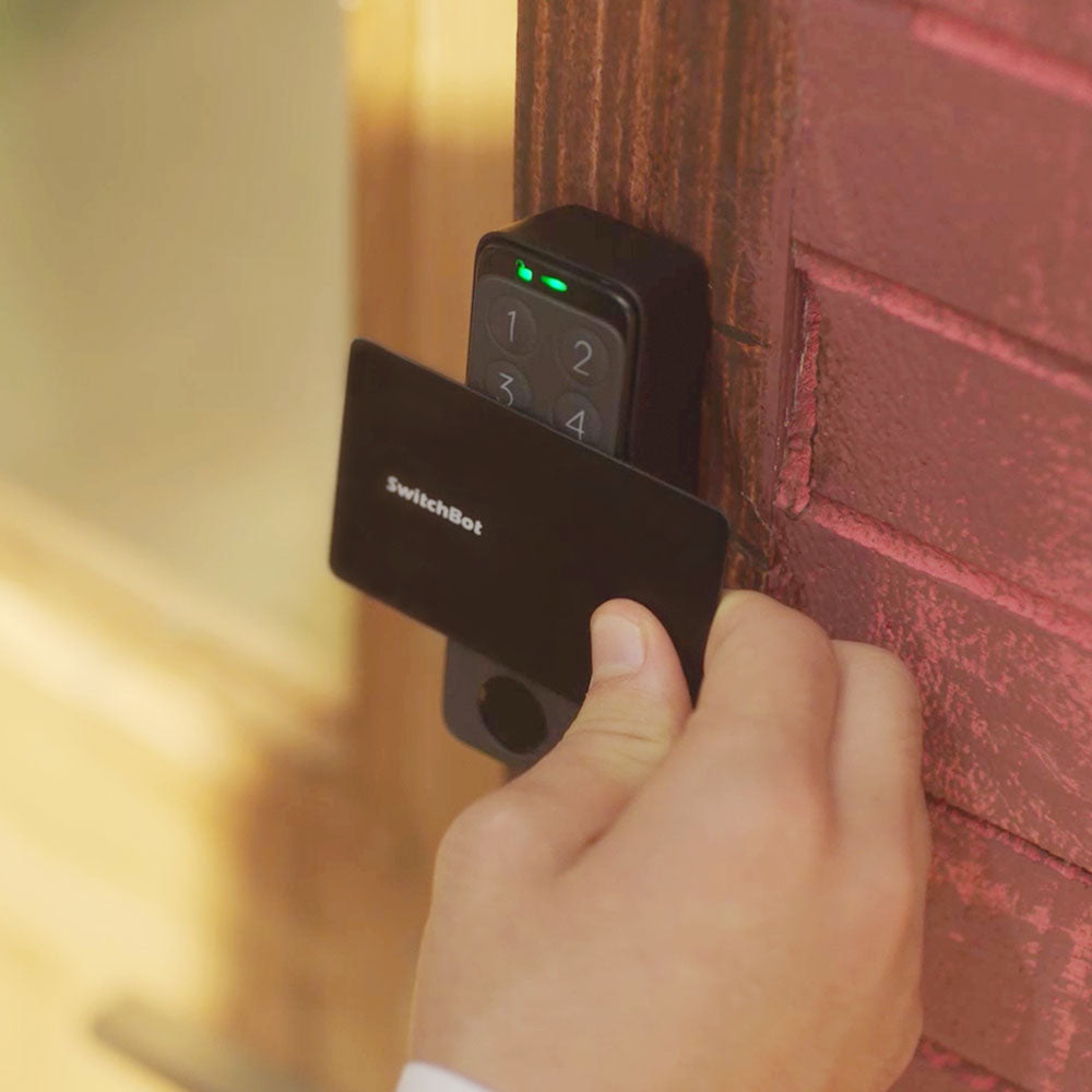 SwitchBot 智能門鎖 Keypad Touch 指紋解鎖數字鍵盤 搭配NFC卡片解鎖
