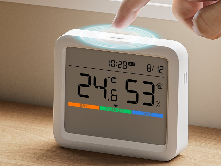 Meter Pro 大螢幕溫溼度感測器 Pro一鍵操作，全面掌控