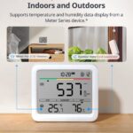 Meter Pro CO2 大螢幕溫溼度感測器 Pro CO2 能讓您檢查室內和室外的溫差