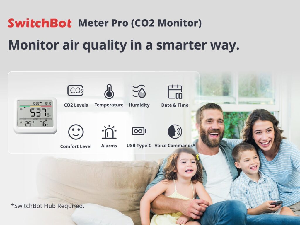 SwitchBot Meter Pro (CO2 Monitor)以更智慧的方式監測空氣品質