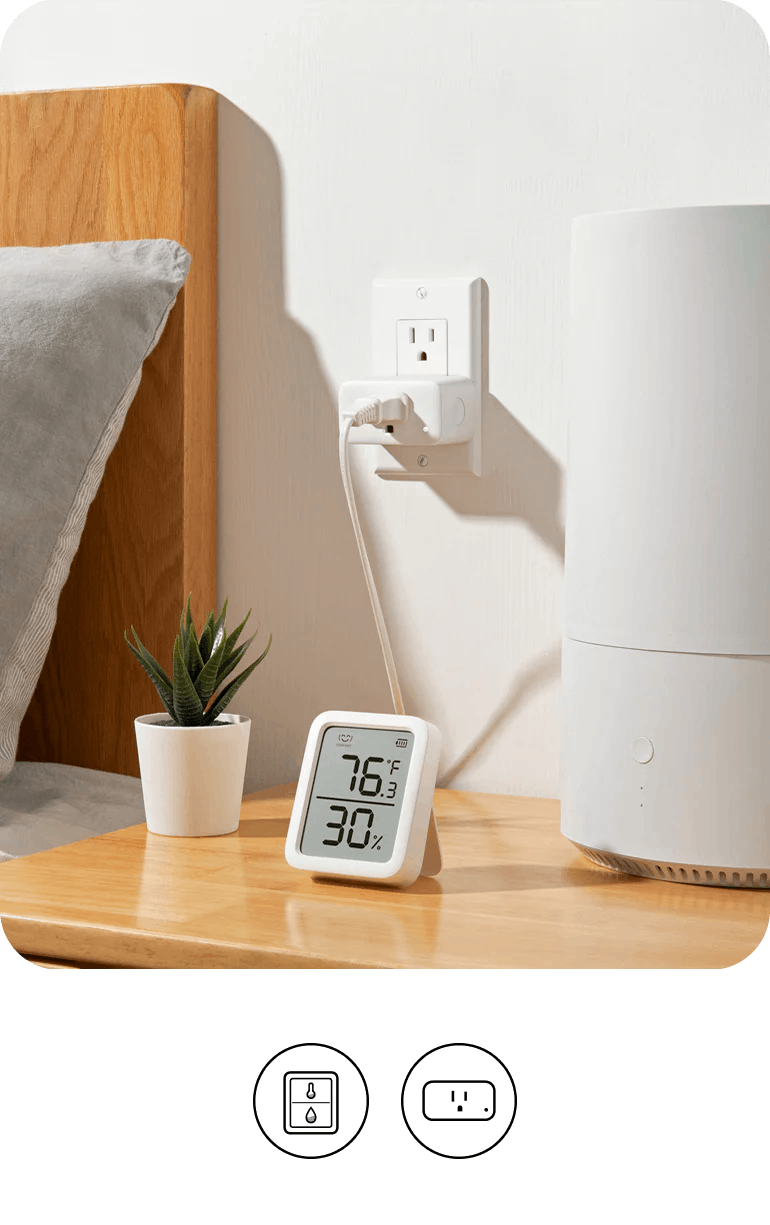SwitchBot 智慧居家系統 天氣乾燥時幫助打開加濕器